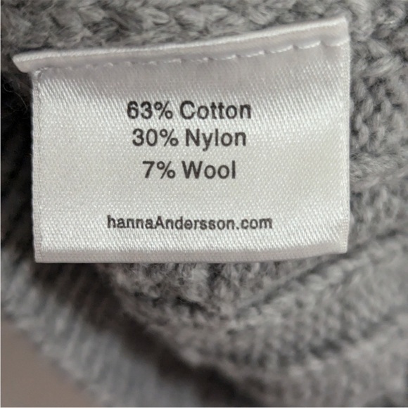 Hanna Andersson boys grey primary fair isle sweater size 6-7 - Picture 5 of 5